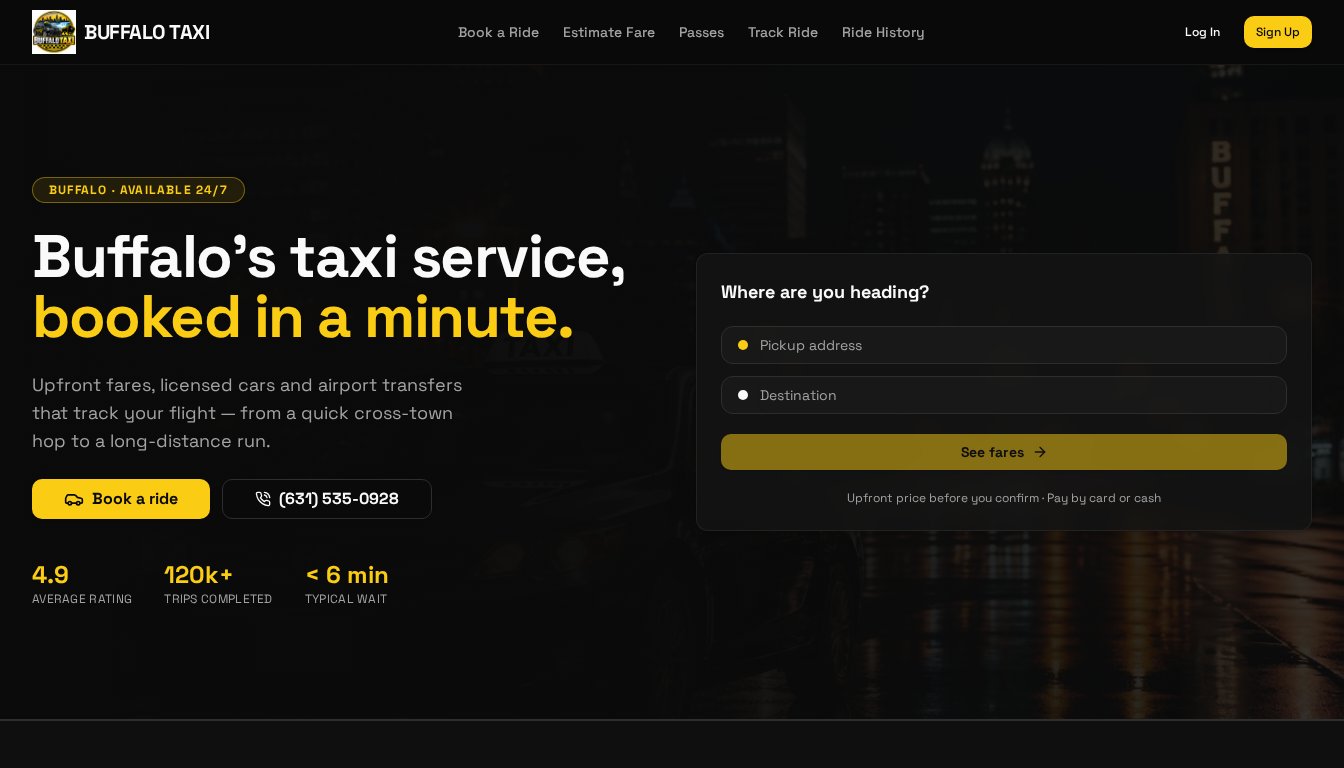 BD Taxi USA website